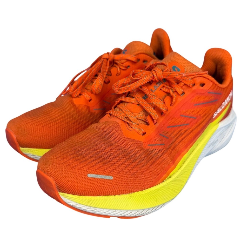 Salomon Aero Blaze 2 474260 Mens‎ Running Shoes Orange Yellow 474260 Size 10